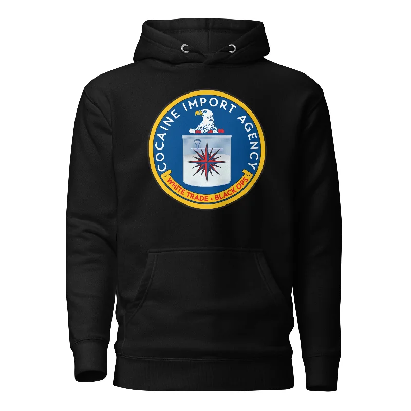 CIA Cocaine Import Agency Hoodie Hoodie with Lace Feminine Delicate