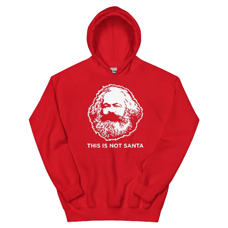 This Is Not Santa Sweatshirt Hoodie with Emblem Brand Identity