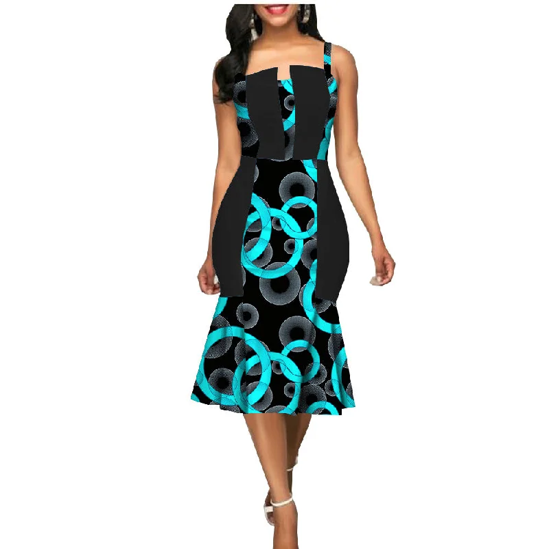 African Custom Summer Dress Women'S Party Dress African Clothes Summer Dress Tunics Distressed trendy