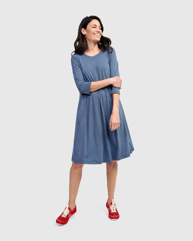 Essential Relaxed Dress, Blue Mist Tunics Chic elegant