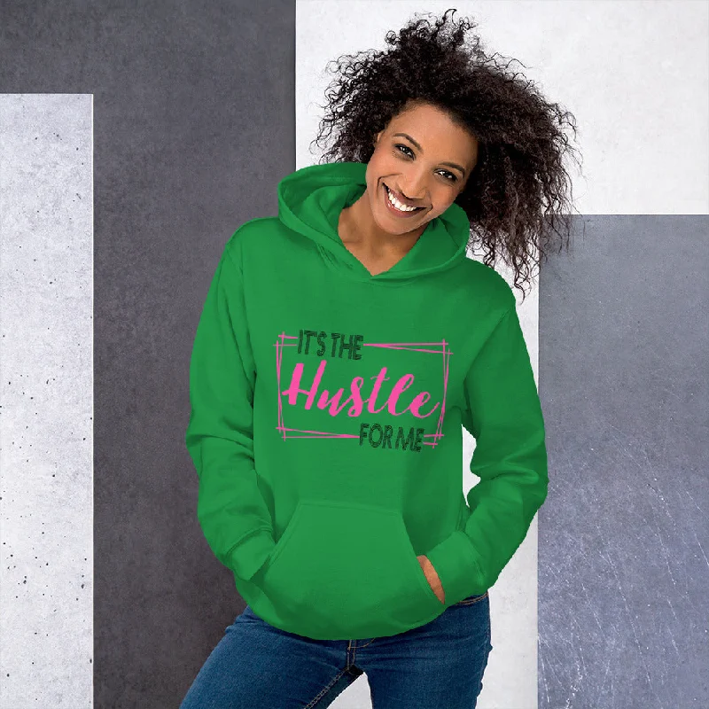 The Hustle Unisex Hoodie Hoodie with High-Low Hem Asymmetrical Trendy