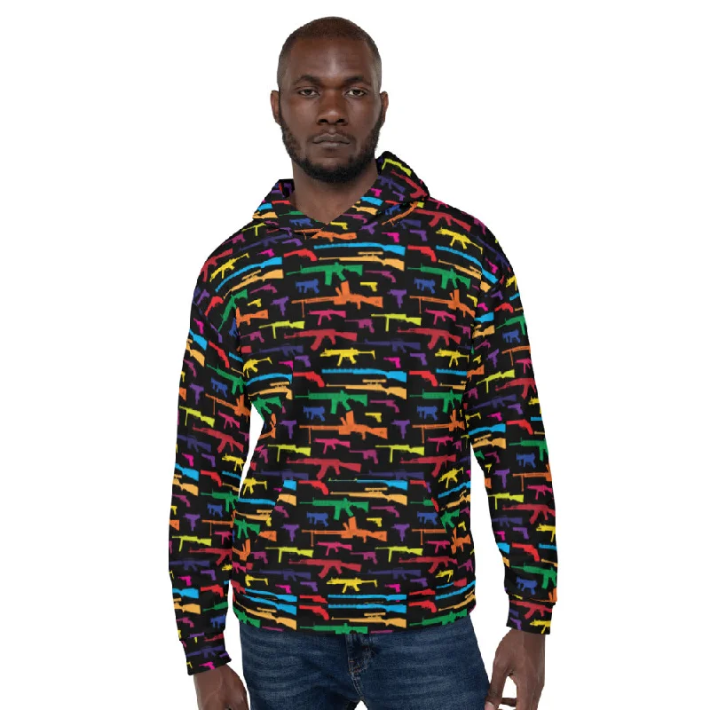 Celebrate the Diversity of Guns Unisex Hoodie Hoodie with Zipper Placket Modern Functional Celebrate the Diversity of Guns Unisex Hoodie Hoodie with Zipper Placket Modern Functional