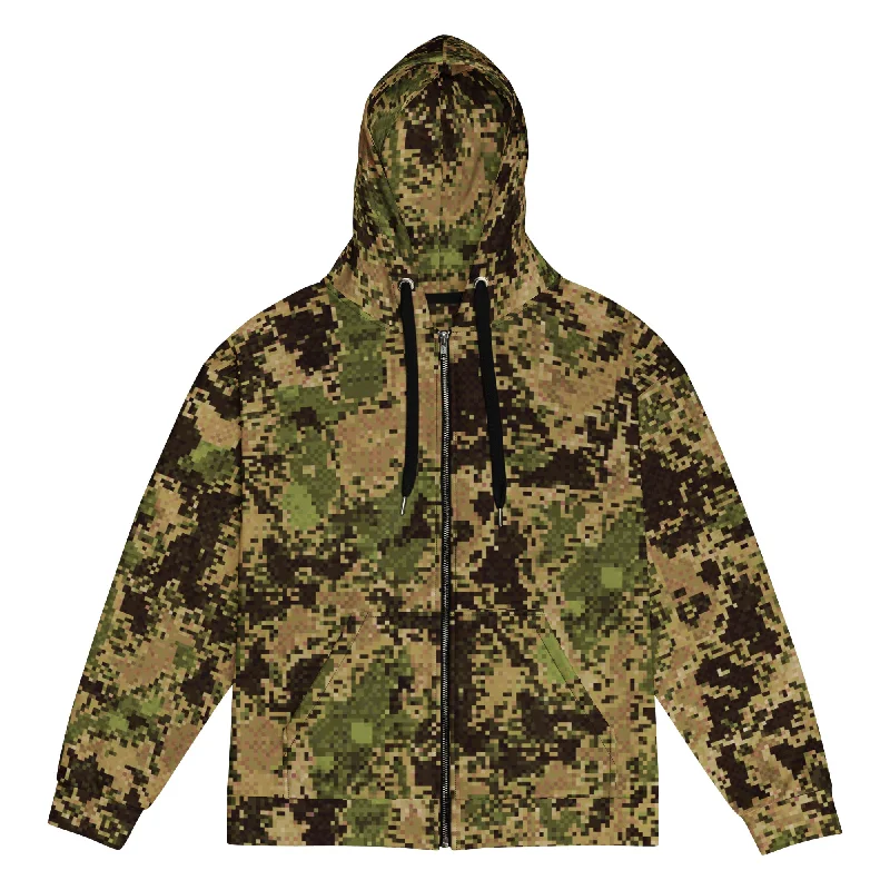 LMR 24 Digital Camo Zip Hoodie Hoodie with Typography Text Message