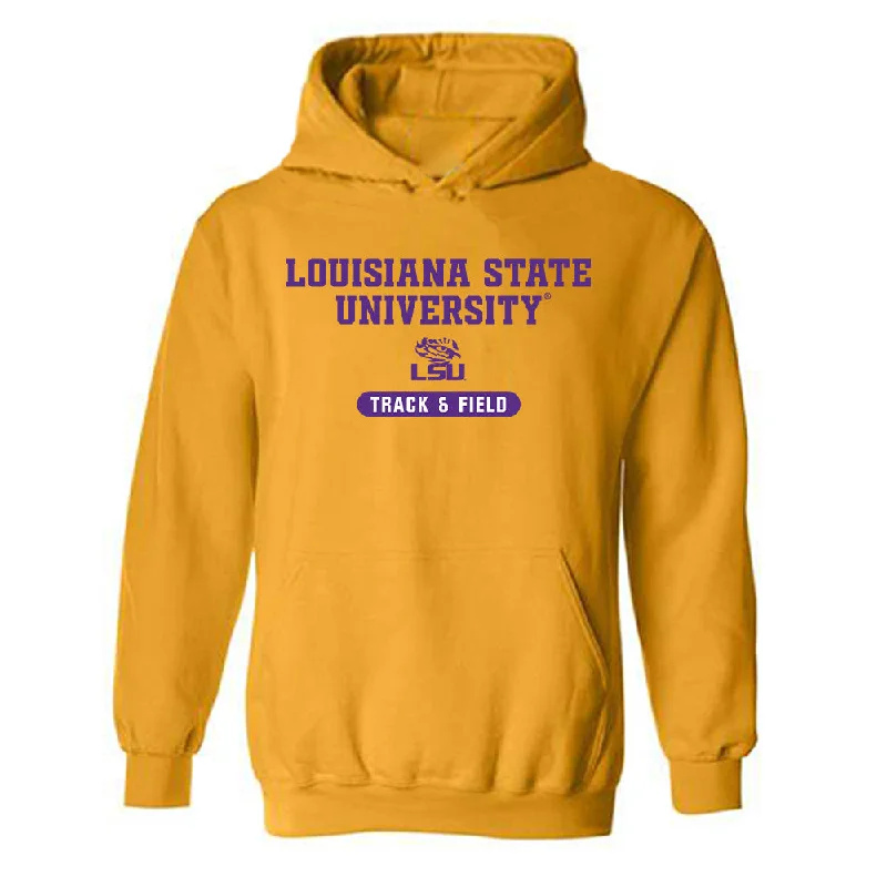 LSU - NCAA Women's Track & Field : Ella Onojuvwevwo - Classic Shersey Hooded Sweatshirt Hoodie with High-Low Hem Asymmetrical Trendy LSU - NCAA Women's Track & Field : Ella Onojuvwevwo - Classic Shersey Hooded Sweatshirt Hoodie with High-Low Hem Asymmetrical Trendy