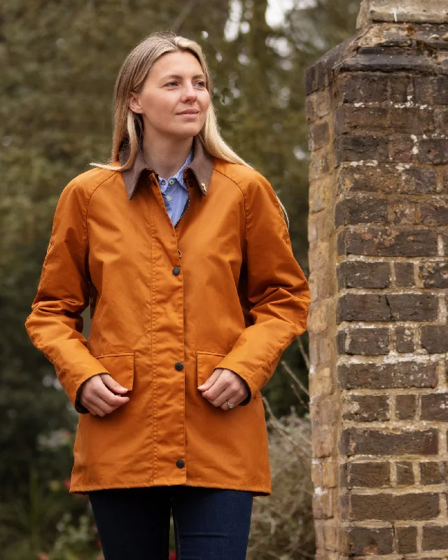 Ladies Bold Landowner Wax Walking Jacket - Sand Welt Pockets Slit Pockets Flap Pockets Ladies Bold Landowner Wax Walking Jacket - Sand Welt Pockets Slit Pockets Flap Pockets