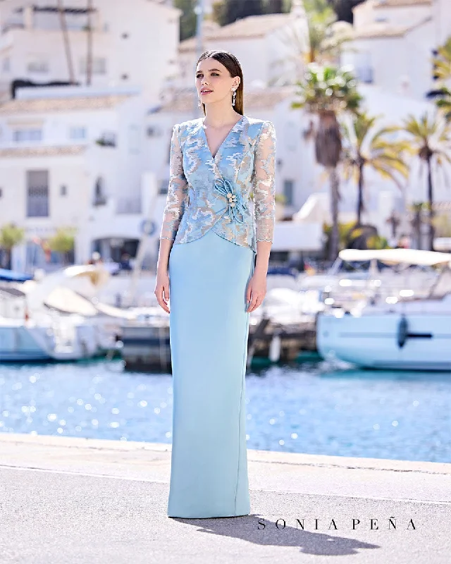 Sonia Pena 1230011 Floor Length Skirt Evening Gown low waist skirt