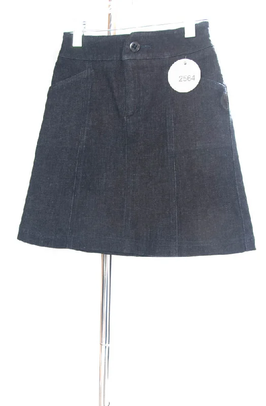 #2564 Sale Rack Item / Short Corneado Skirt / Girls Size 7 / Dark Denim Stretch leather skirt sleek #2564 Sale Rack Item / Short Corneado Skirt / Girls Size 7 / Dark Denim Stretch leather skirt sleek