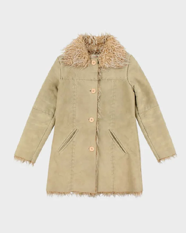 Y2k 00s Le Chateau Faux Suede Fur Lined Jacket - XS Nylon Fabric Polyester Fabric Spandex Fabric Y2k 00s Le Chateau Faux Suede Fur Lined Jacket - XS Nylon Fabric Polyester Fabric Spandex Fabric