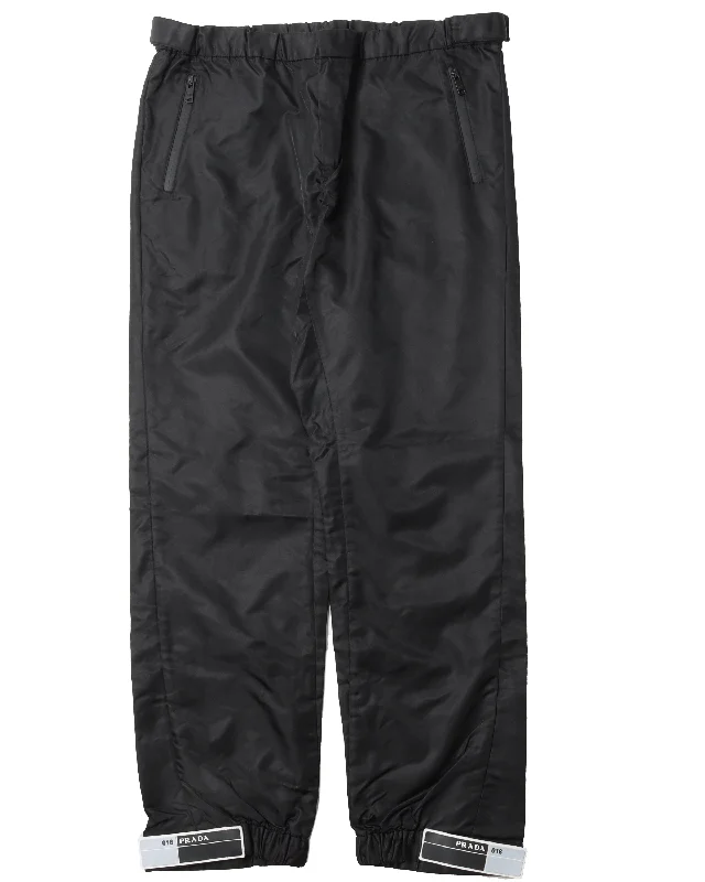 Nylon Gabardine Track Pant Casual Yoga Pants