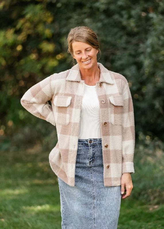 Tucker Buffalo Check Soft Jacket - FINAL SALE Striped Jacket Polka Dot Jacket Floral Jacket Tucker Buffalo Check Soft Jacket - FINAL SALE Striped Jacket Polka Dot Jacket Floral Jacket