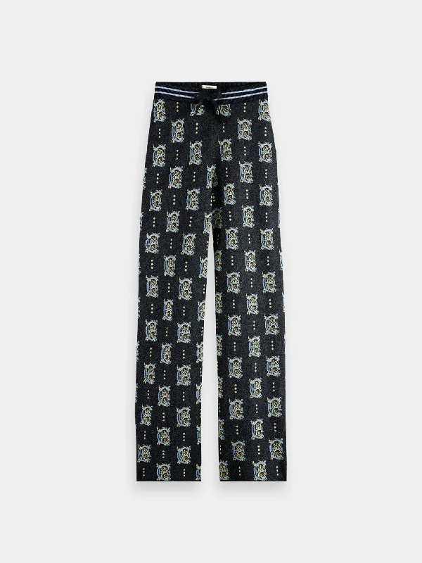 Jacquard knitted pants Soft Stretch Leggings