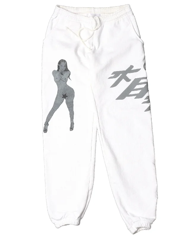 Sweat Pants Elegant Palazzo Trousers