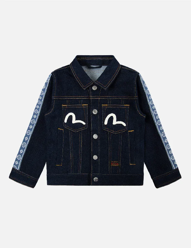 Kamon Jacquard Tape Denim Jacket Chenille Fabric Brocade Fabric Lace Fabric