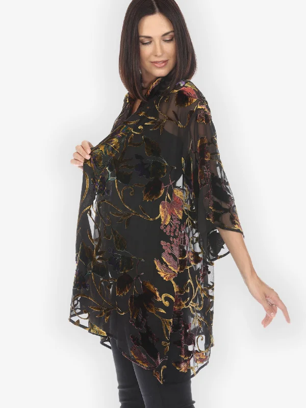 Gold Leaf and Flower Velvet KImono Jacket Chenille Jacket Brocade Jacket Lace Jacket Gold Leaf and Flower Velvet KImono Jacket Chenille Jacket Brocade Jacket Lace Jacket
