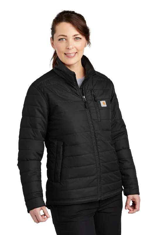 Carhartt Womens Gilliam Wind & Water Resistant Full Zip Jacket - Black Hooded Jacket Caped Jacket Shawl Collar Jacket Carhartt Womens Gilliam Wind & Water Resistant Full Zip Jacket - Black Hooded Jacket Caped Jacket Shawl Collar Jacket