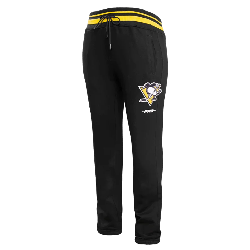 PANTS NHL PITTSBURGH PENGUINS SCRIPT TAIL Comfortable Wide-Leg Pants