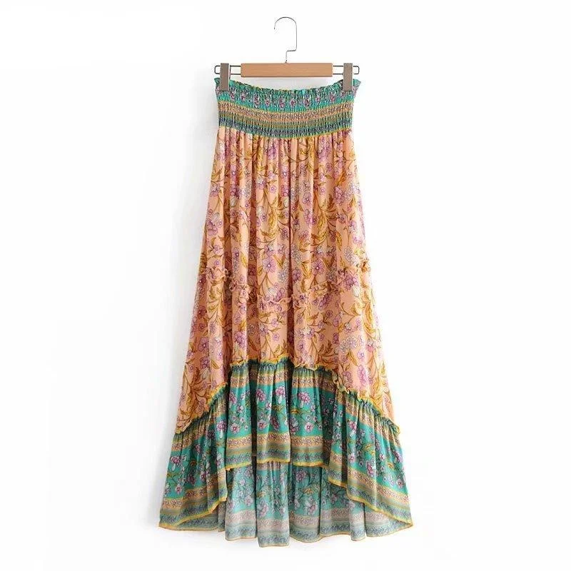 Peaches and Mint Boho Maxi Skirt pencil skirt chic