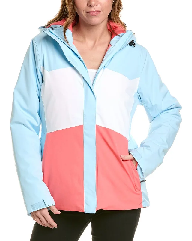 Spyder Paradise Jacket Notch Collar Jacket Peter Pan Collar Jacket Cowl Neck Jacket
