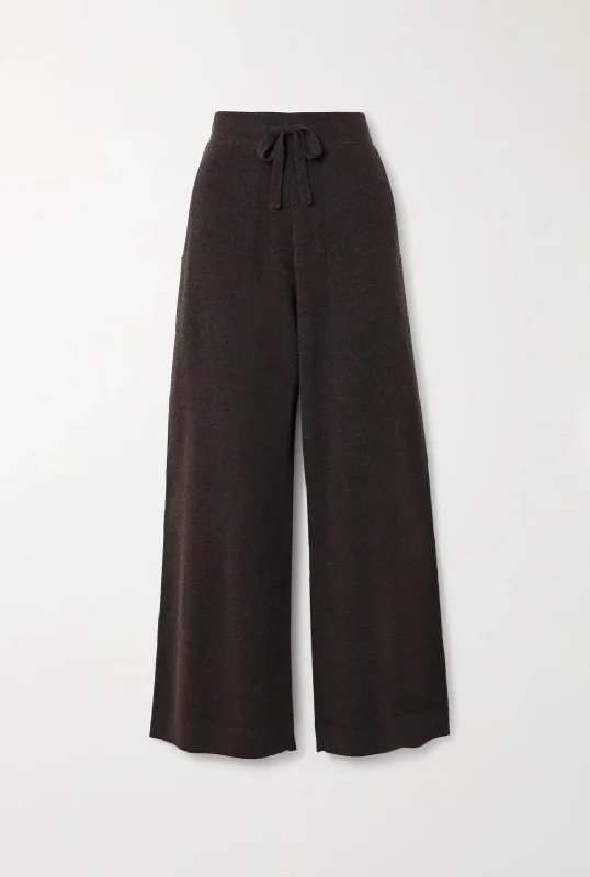 SURIA cashmere pants Formal Wide-Leg Pants