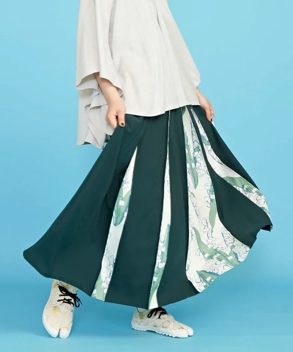 SHIKI - Spring Breeze HAKKEKE Skirt spandex blend skirt