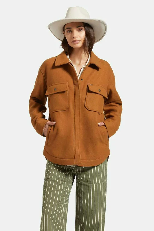 Durham Shirt Jacket - Washed Copper Denim Jacket Leather Jacket Suede Jacket