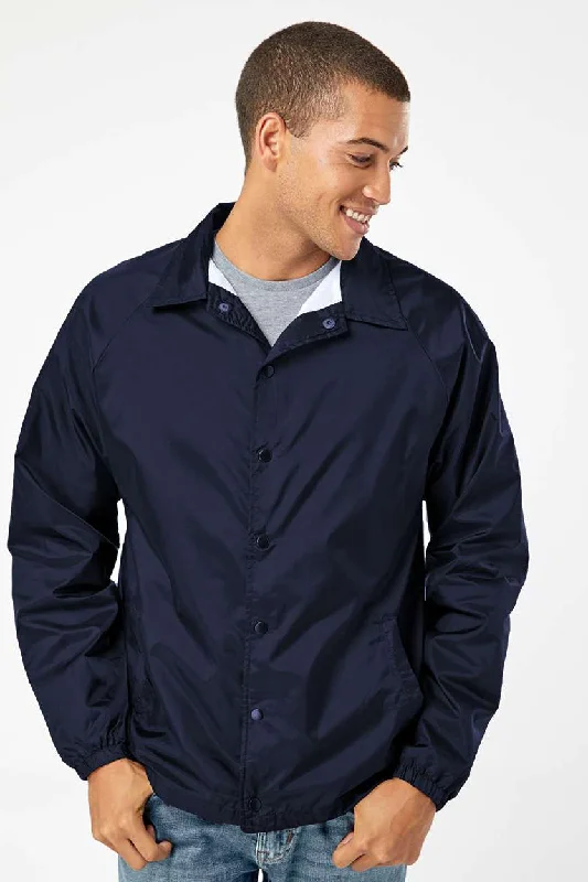 Burnside Mens Mentor Snap Down Wind & Water Resistant Coaches Jacket - Navy Blue Wool Jacket Cashmere Jacket Tweed Jacket Burnside Mens Mentor Snap Down Wind & Water Resistant Coaches Jacket - Navy Blue Wool Jacket Cashmere Jacket Tweed Jacket