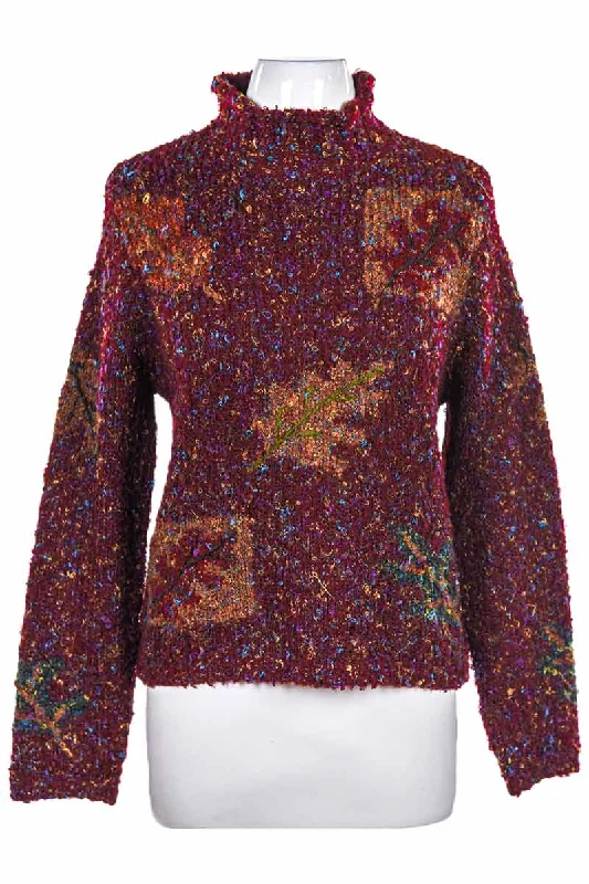 Vintage 70's Curio Sweater Turtle Neck Boat Neck Asymmetrical Neck