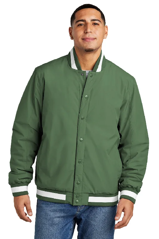 Sport-Tek Mens Water Resistant Snap Down Varsity Jacket - Forest Green Rayon Fabric Velvet Fabric Corduroy Fabric Sport-Tek Mens Water Resistant Snap Down Varsity Jacket - Forest Green Rayon Fabric Velvet Fabric Corduroy Fabric