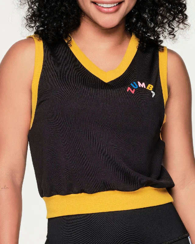 Zumba Retro Sweater Vest Real Fur Shearling Chenille