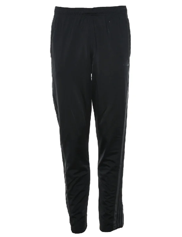 Adidas Black Slim Leg Track Pants - W34 L31 Casual Drawstring Pants