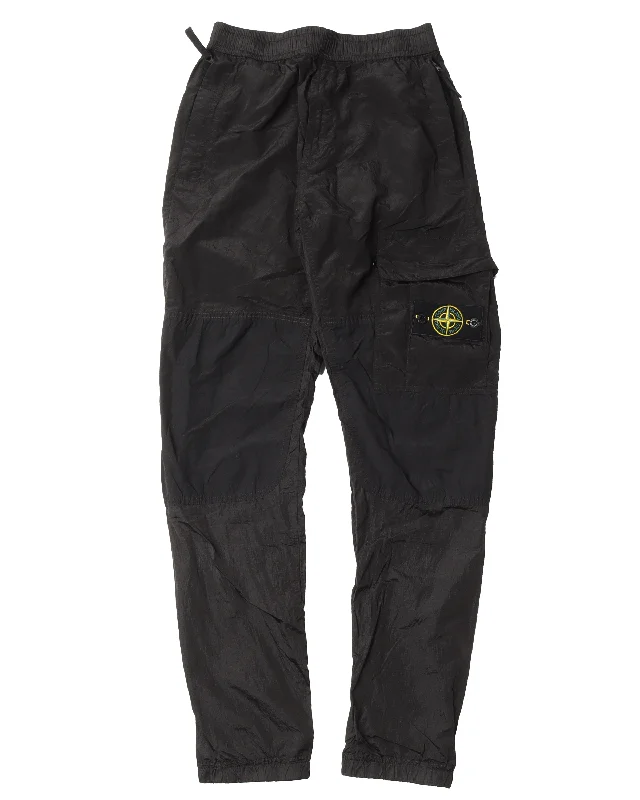 Nylon Cargo Pant Slim-Fit Khaki Pants