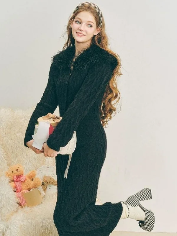 Wool knit suit skirt【s0000004613】 lace skirt delicate