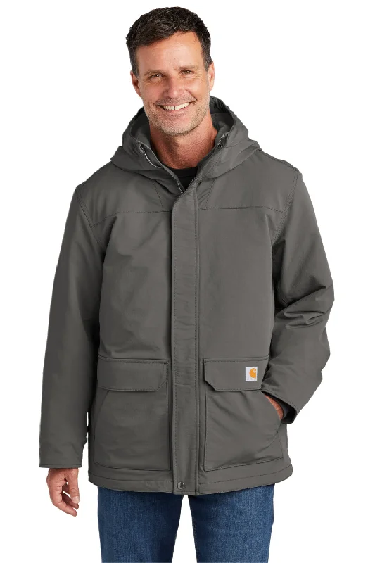 Carhartt Mens Super Dux Wind & Water Resistant Full Zip Hooded Jacket - Gravel Grey Plaid Jacket Tartan Jacket Houndstooth Jacket Carhartt Mens Super Dux Wind & Water Resistant Full Zip Hooded Jacket - Gravel Grey Plaid Jacket Tartan Jacket Houndstooth Jacket