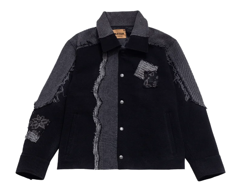 Embroidered Denim Jacket Notch Collar Jacket Peter Pan Collar Jacket Cowl Neck Jacket Embroidered Denim Jacket Notch Collar Jacket Peter Pan Collar Jacket Cowl Neck Jacket