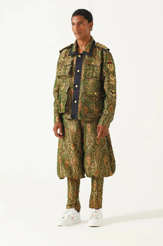 JAMAWAR MILITARY COACH JACKET Toggled Jacket Drawstring Jacket Belted Jacket