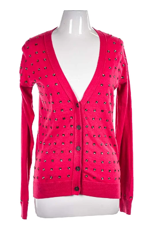 Juicy Couture Sweater Houndstooth Herringbone Solid