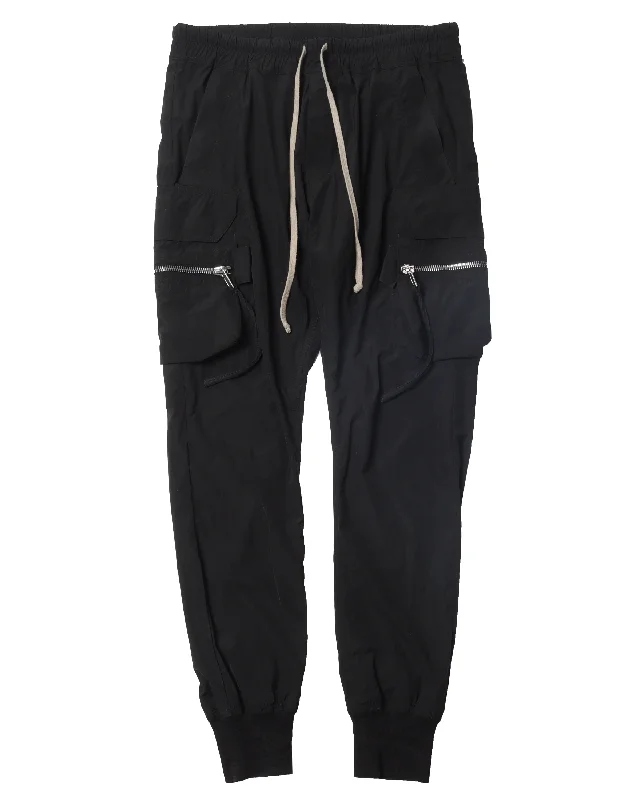 SS18 "DIRT" Nylon Cargo Jogger Pant Modern Stretch Trousers
