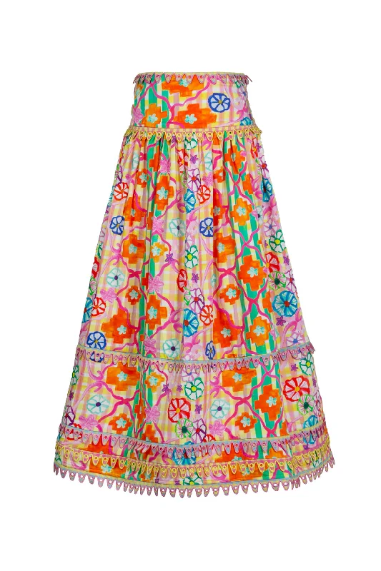 Serene Skirt velvet skirt glossy