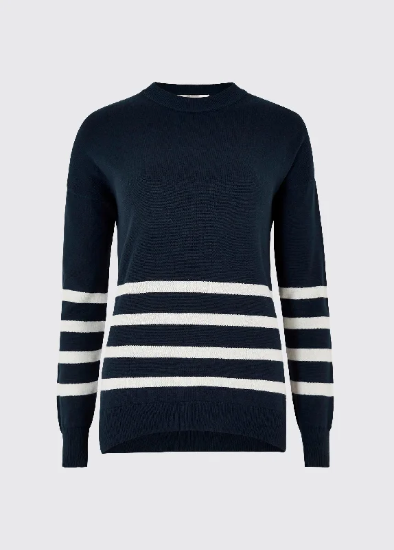 Peterswell sweater - Navy Embroidered Appliqued Beaded