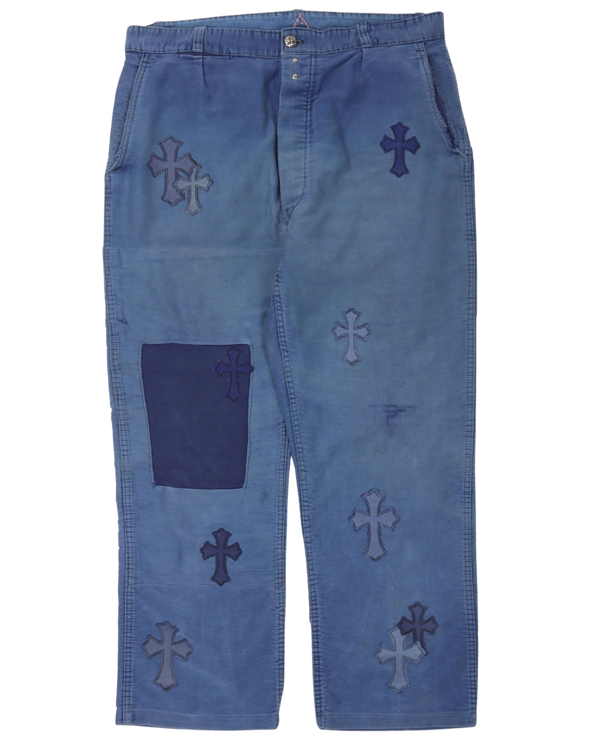 Cross Patch French Work Pants Comfortable Denim Pants