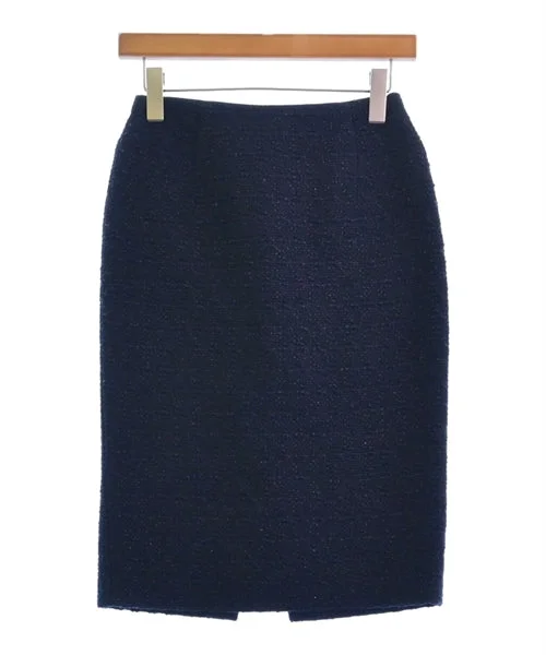 ESTNATION Knee length skirts elastic waist skirt