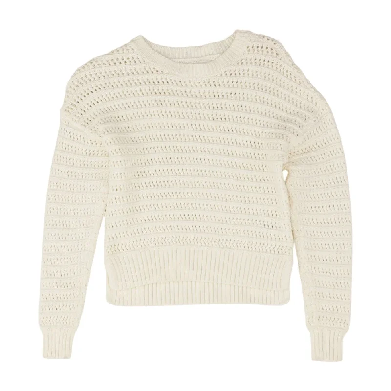 White Solid Crewneck Sweater Jersey Fabric Tulle Fabric Batik Fabric