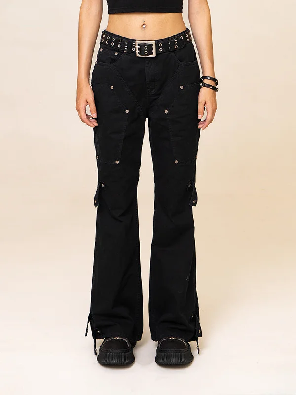 Wildworld Wild Mermaid Logging Pants Comfy High-Waist Jeans