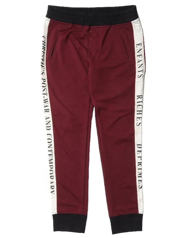 Side Stripe Track Pants Classic Straight Pants