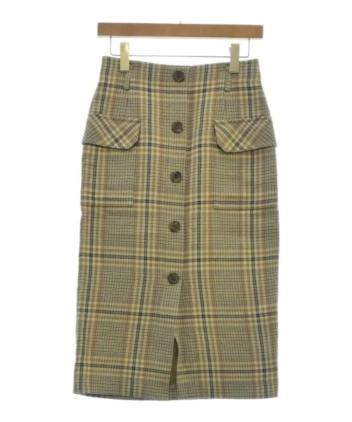 ESTNATION Knee length skirts tiered skirt playful