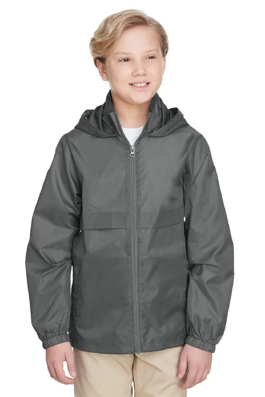 Team 365 Youth Zone Protect Water Resistant Full Zip Hooded Jacket - Graphite Grey Rayon Jacket Velvet Jacket Corduroy Jacket Team 365 Youth Zone Protect Water Resistant Full Zip Hooded Jacket - Graphite Grey Rayon Jacket Velvet Jacket Corduroy Jacket