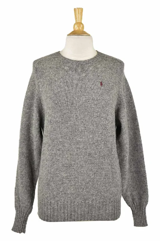 Polo by Ralph Lauren Sweater Solid Print Embellished