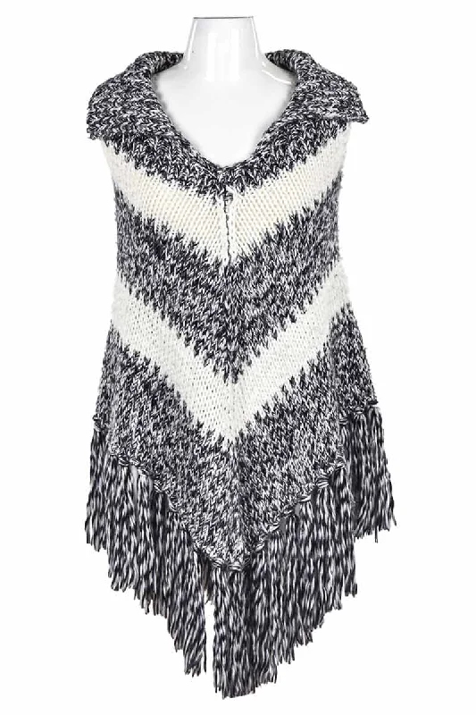 No Brand Sweater Toggled Drawstring Belted
