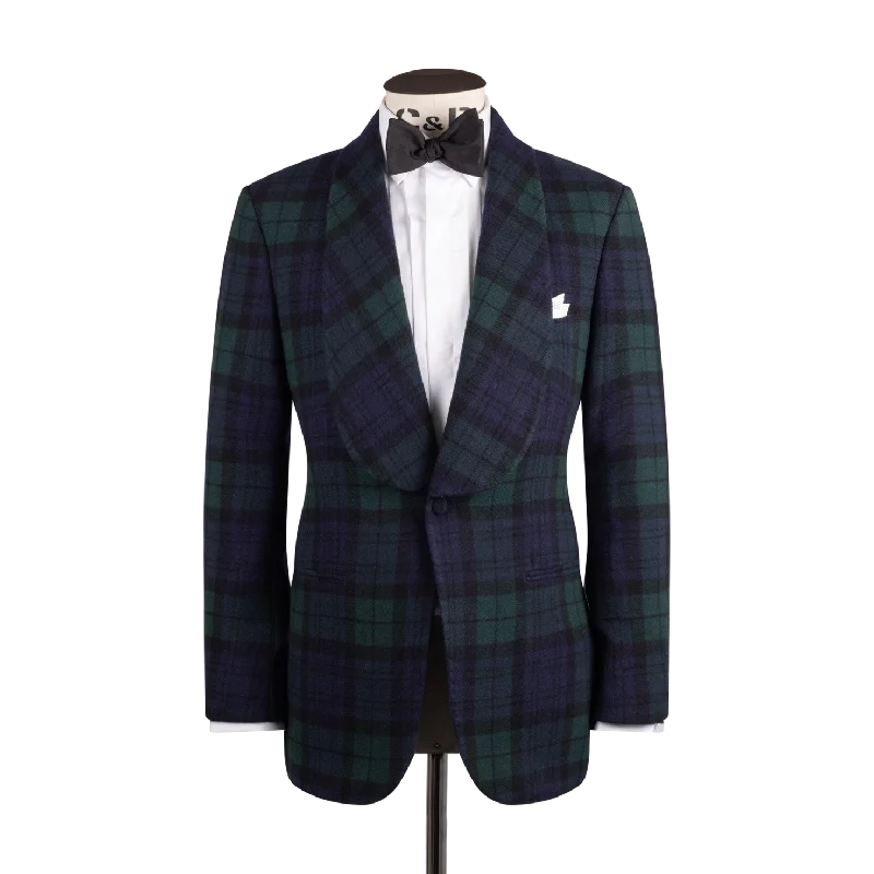 Wide Shawl Jacket in Tartan Cashmere Snapped Jacket Toggled Jacket Drawstring Jacket Wide Shawl Jacket in Tartan Cashmere Snapped Jacket Toggled Jacket Drawstring Jacket