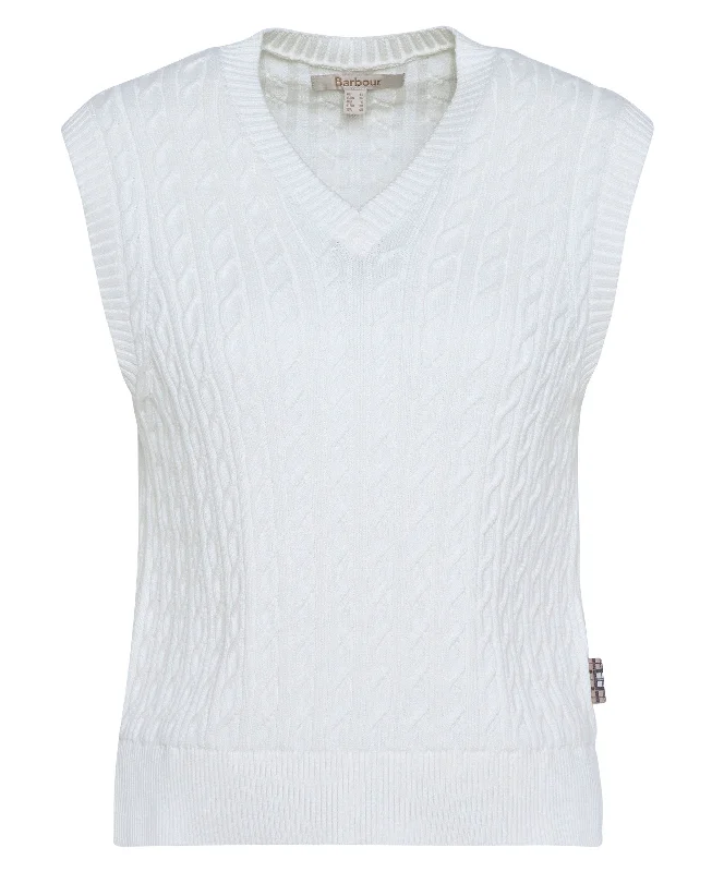 Hartland Sweater Vest - Cloud Boxy Sweater Fitted Sweater A-Line